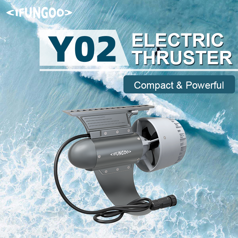 IFUNGOO-Model Y02-SUP Motor,SUP Electric fin, suitable for SUP, kayaks, and backpacking boats