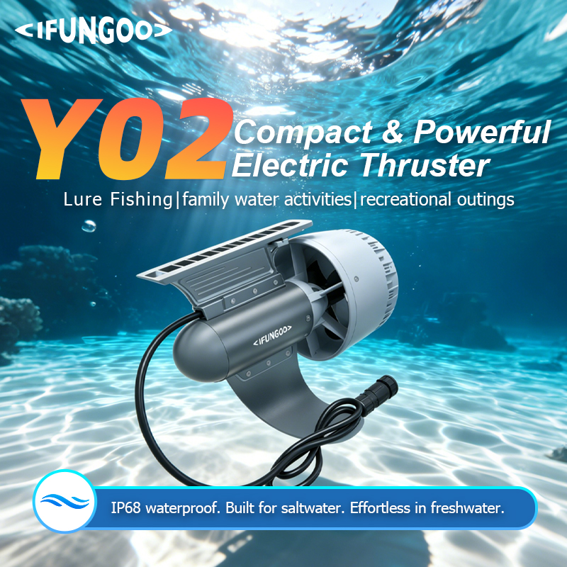 IFUNGOO-Model Y02-SUP Motor,SUP Electric fin, suitable for SUP, kayaks, and backpacking boats